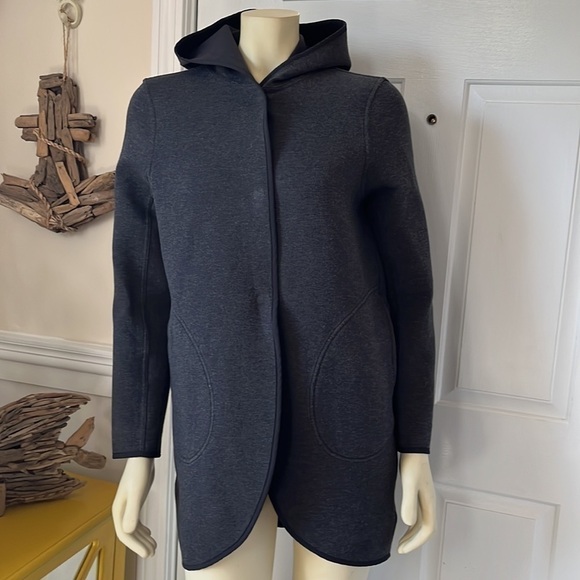 LULULEMON City Bound Wrap Jacket Heathered Black / Heathered Grey Small - Picture 1 of 15